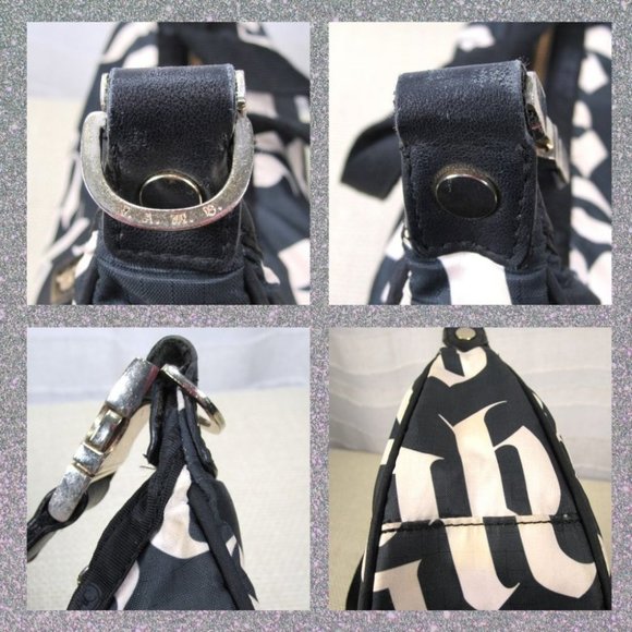 L.A.M.B. for Lesportsac 2nd Edition Black Small Hella Hobo w/Charm Gwen Stefani - Picture 9 of 10